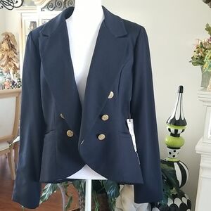 Willow & Clay Navy Blazer with Gold Buttons